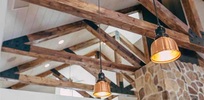 Rafters with Lights